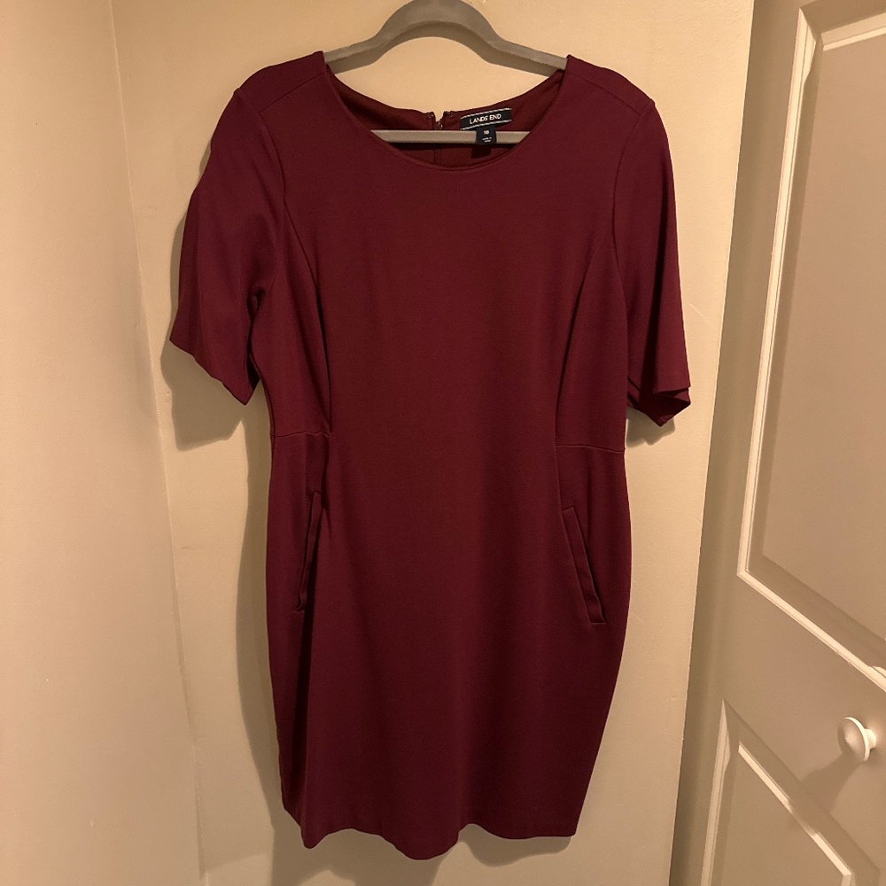 Lands’ End Ponte Sheath Dress